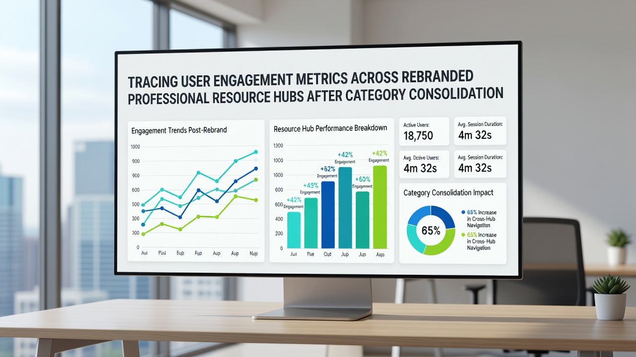 Analytics chart comparing engagement before and after platform rebrand and category changes